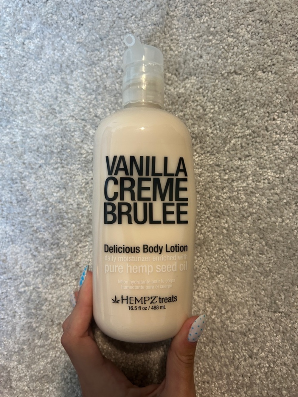 Hempz Vanilla Creme Brulee Body Lotion - Cream White